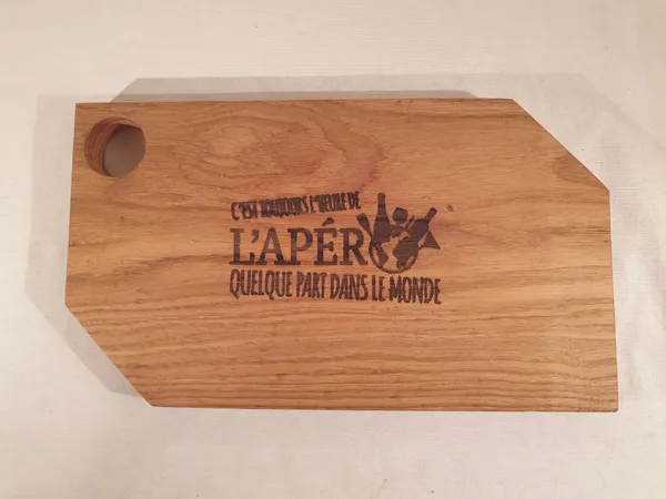 Bois : Chêne | Motif : Apéro