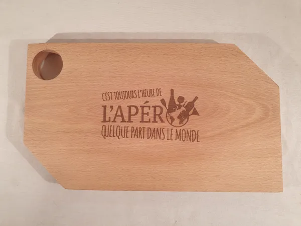 Bois : Hêtre | Motif : Apéro